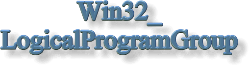 Win32_LogicalProgramGroup